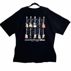 Big Johnson, Can't Get Enough Bass, tee  shirt. Black, XXL.